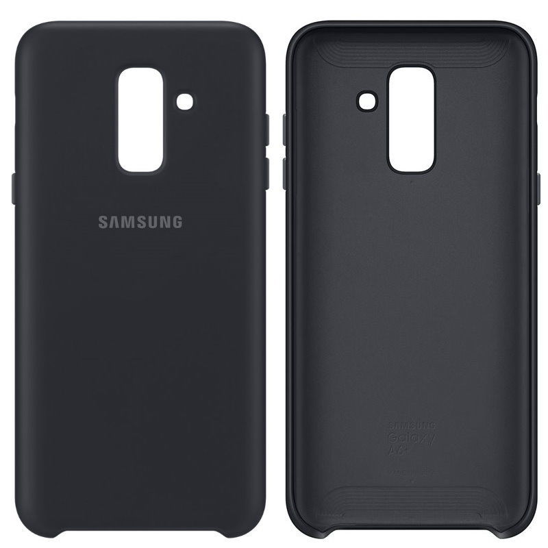 Custodia Samsung A6 Plus 2018 Dual Layer Cover Black EF-PA605CBEGWW