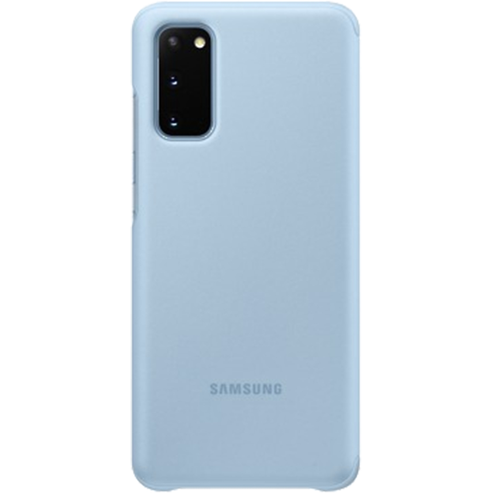 Custodia Samsung S20 clear view cover sky blue EF-ZG980CLEGEU