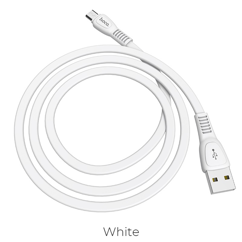 Hoco data cable micro USB X40 noah 2.4A 1mt white