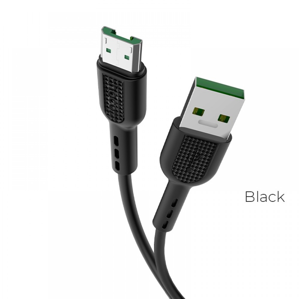 Hoco Cavo Dati micro USB X33 4A 1mt fast Caricabatterie black