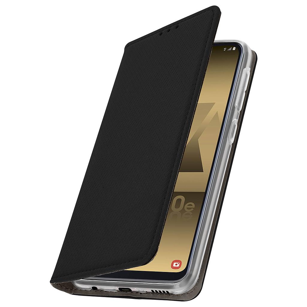Case Forcell Samsung A20e flip book elegance black