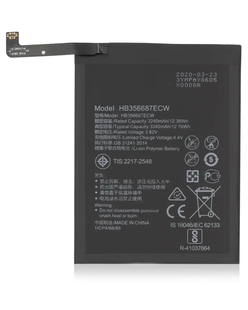 Huawei Batteria Service Pack Mate 10 Lite, Nova Plus, Honor 7X, P Smart Plus, P30 Lite HB356687ECW 24022598 24022698 24022872 Pulled