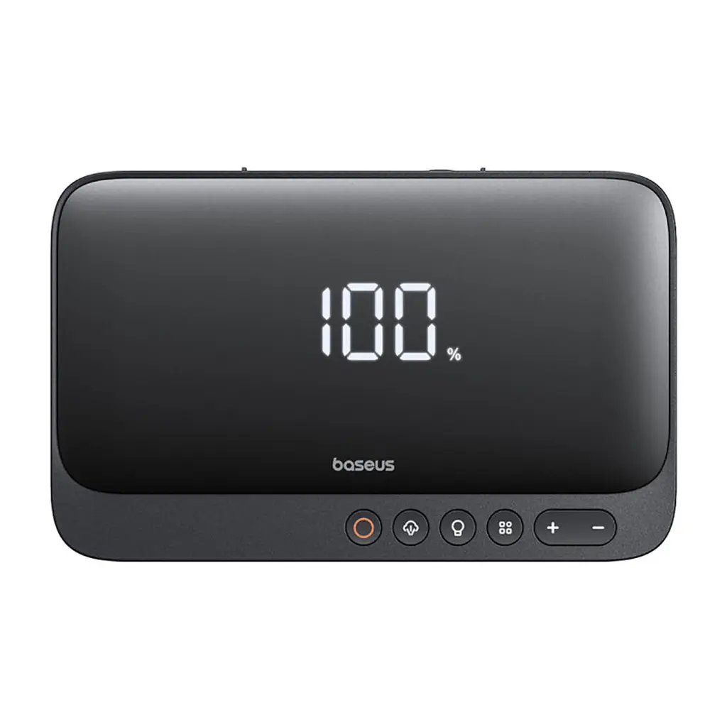 Baseus Jump Starter Power Bank 6000mAh 4 in 1 With Flashlight and Compressor Black C00245902111-00