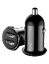 Baseus Caricabatterie per Auto 2 Porte (2 USB) 12W Grain Pro 4.8A Black CCALLP-01