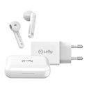 Charger USB-C Celly NEWGENKITPROWH 18W + auricolare BUZ1WH True Wireless