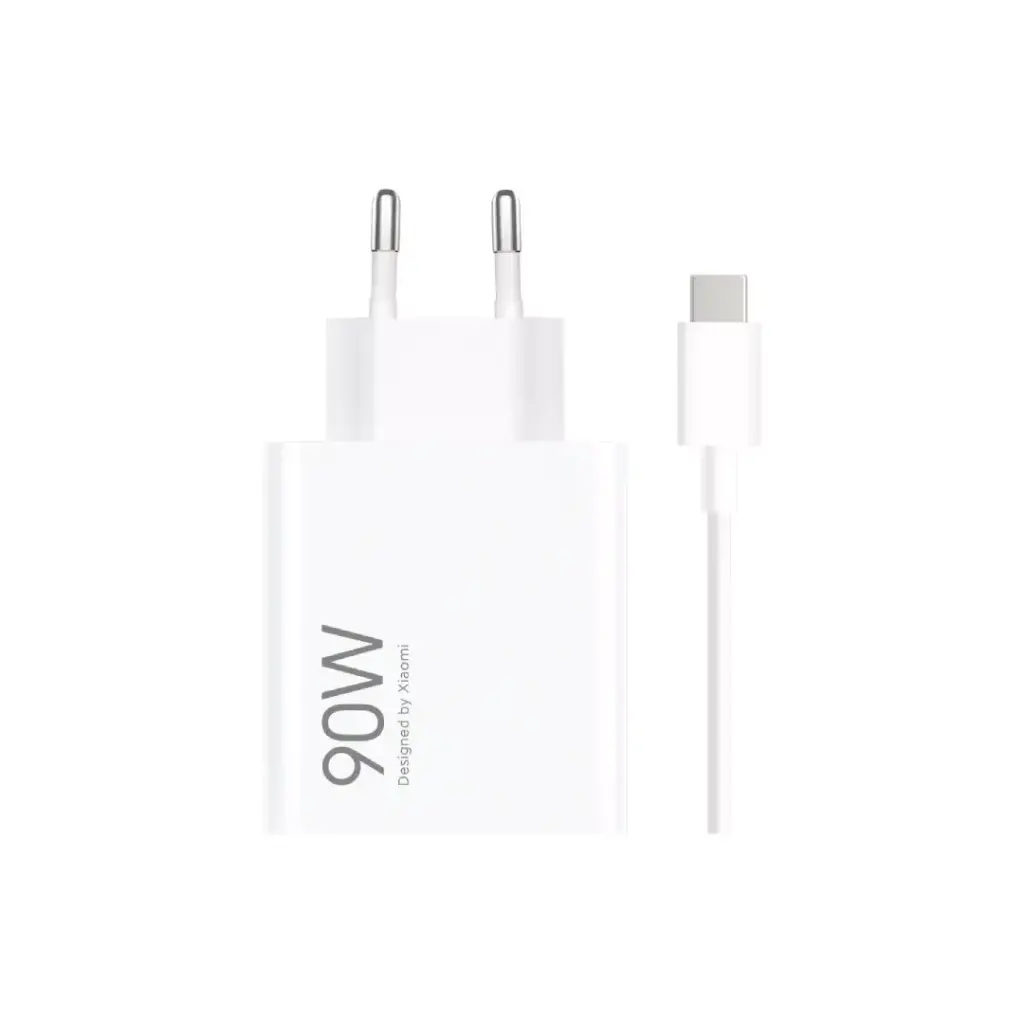 Xiaomi Caricabatterie USB 90W con Cavo Type-C HyperCharge White
