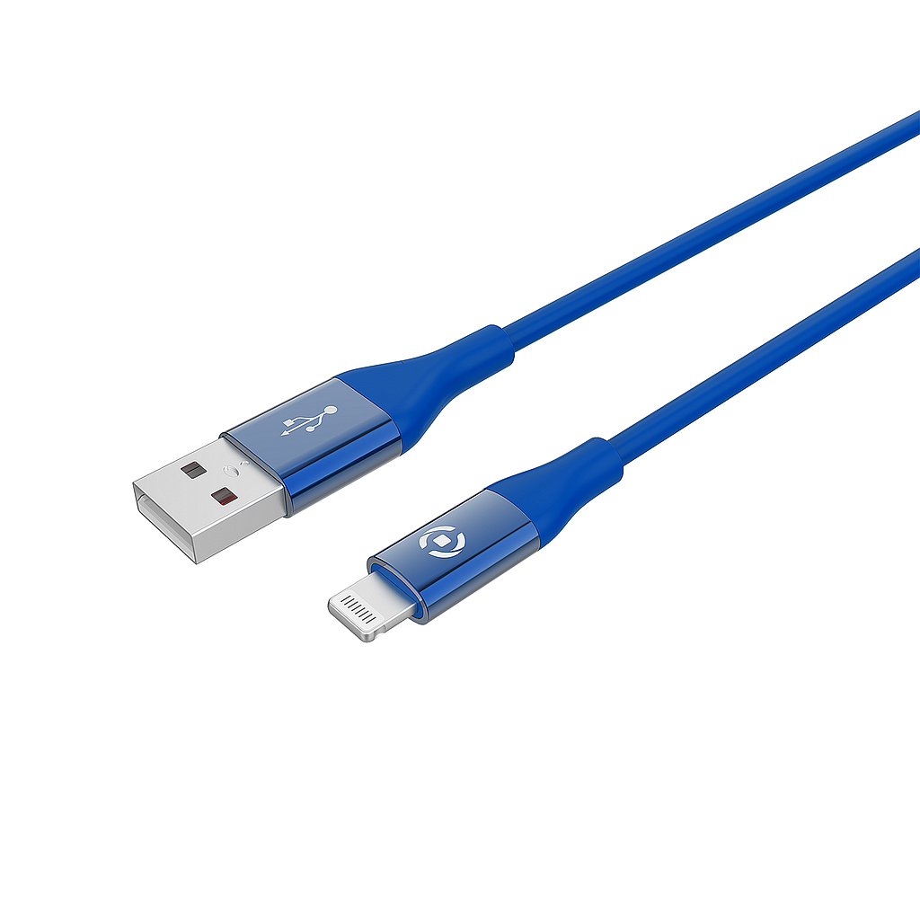 Data cable Lightning Celly USBLIGHTCOLORBL 1mt blue 