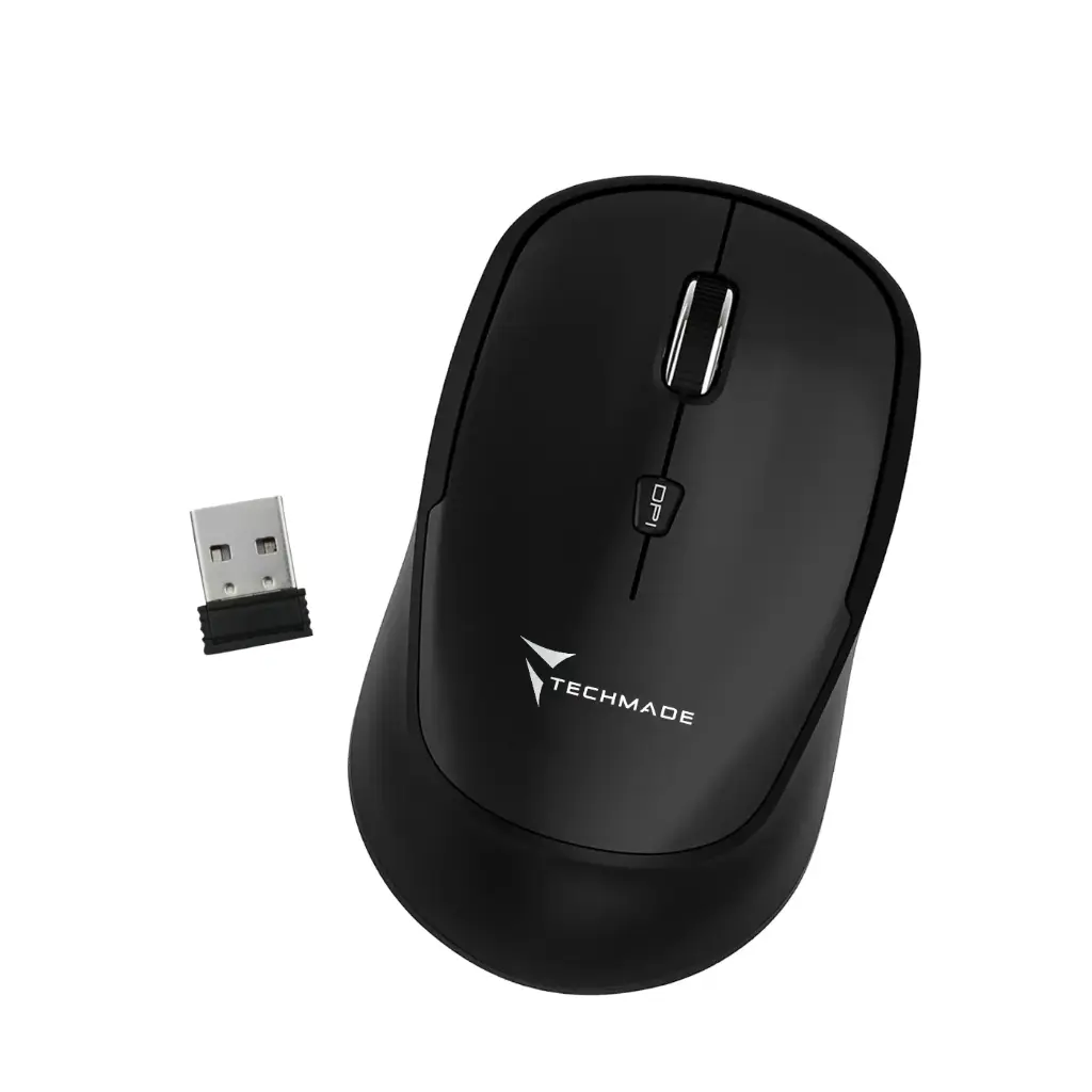 Techmade Mouse Wireless Black TM-XJ35-BK