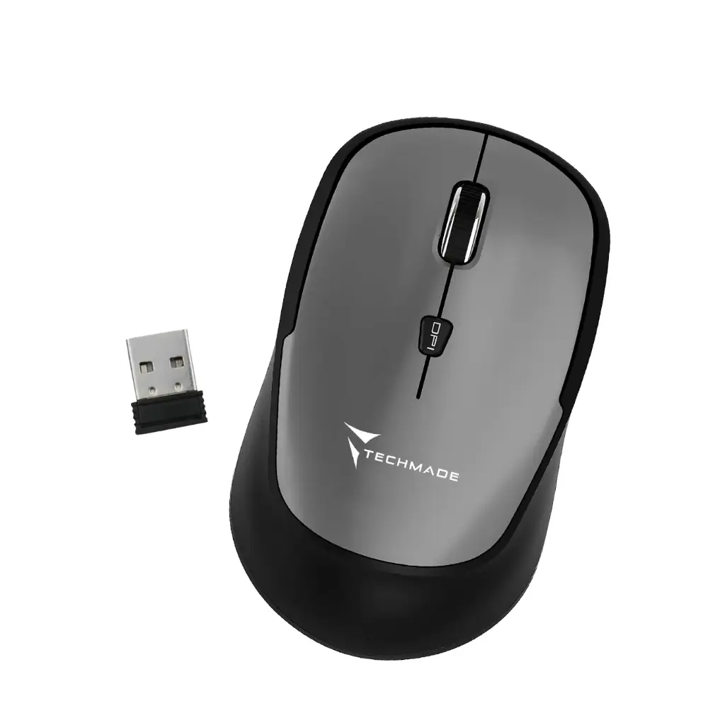 Techmade Mouse Wireless Grey TM-XJ35-GY