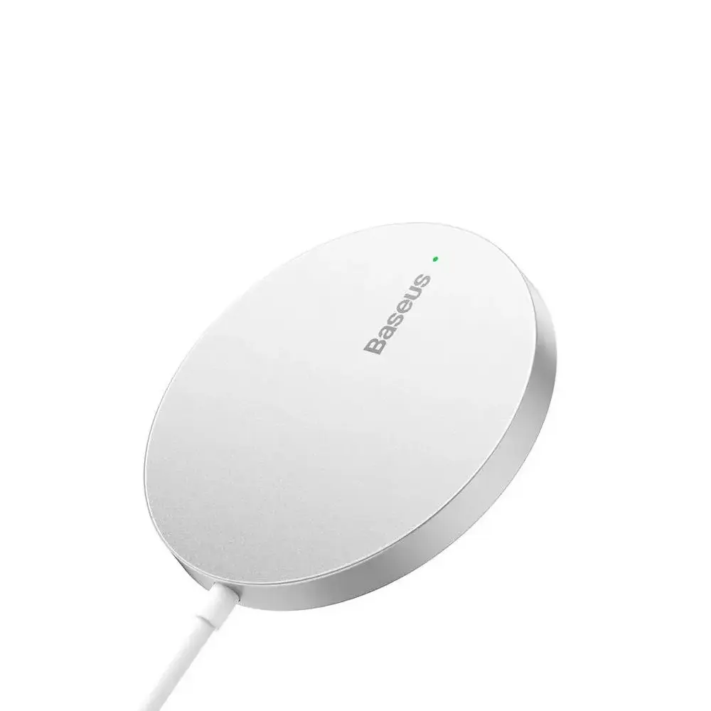Baseus Charger Wireless 15W Simple Mini 3 Silver CCJJ040012