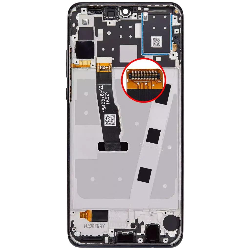 Huawei Display LCD Huawei P30 Lite Con Frame Black Rigenerato 