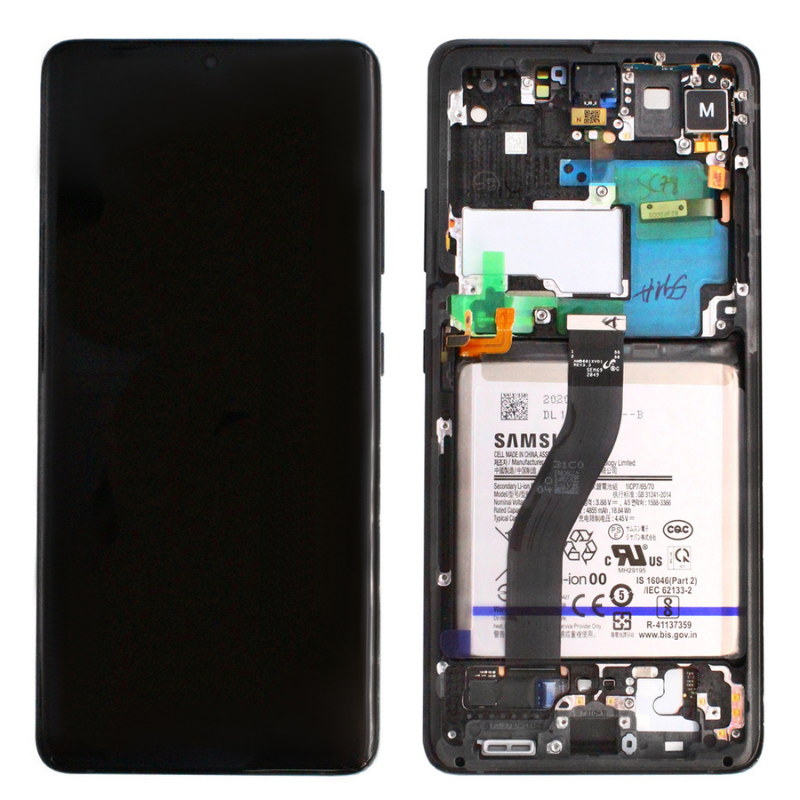 Samsung Display Lcd S21 Ultra 5G SM-G998B black with Battery GH82-24591A GH82-24925A