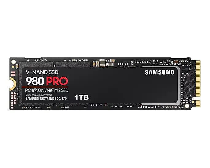 Samsung SSD 1TB M.2 NVMe 980 Pro PCle 4.0 MZ-V8P1T0BW