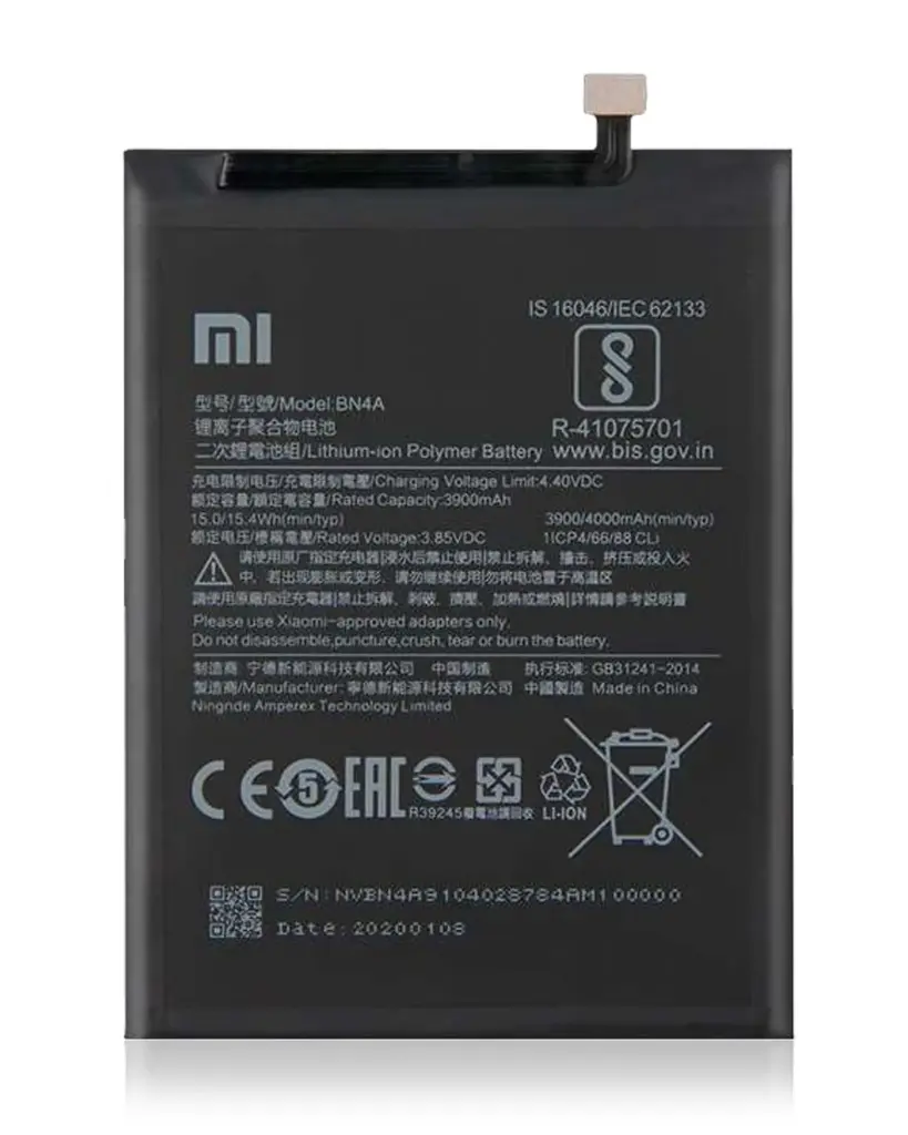 Xiaomi Batteria Redmi 7 Redmi Note 8 Redmi Note 8T BN46 46BN46G08014 46BN46A090H8 Compatibile
