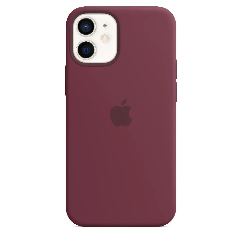 Apple Case iPhone 12 Mini MagSafe In Silicone Plum MHKQ3ZM/A