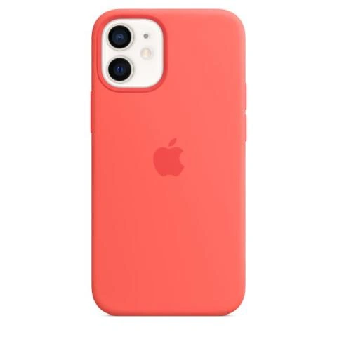 Apple Case iPhone 12 Mini MagSafe In Silicone Pink Citrus MHKP3ZM/A