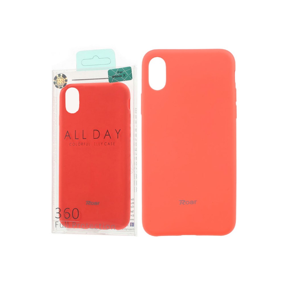 Case Roar iPhone X iPhone Xs jelly case red peach