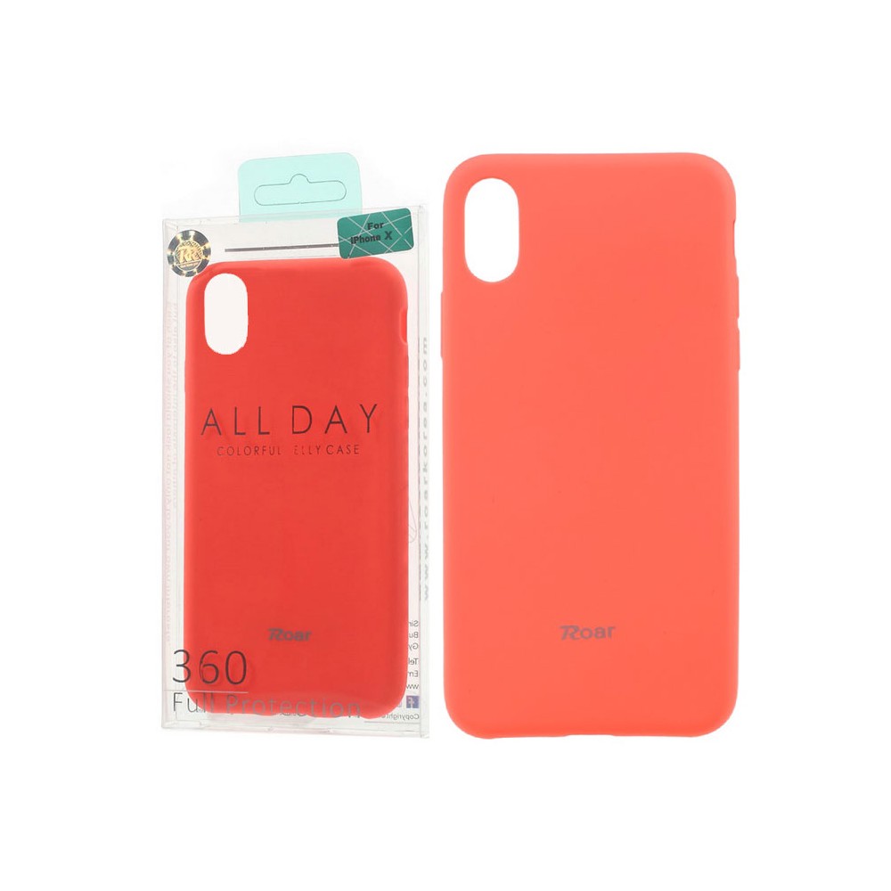 Roar Case iPhone X iPhone Xs Jelly Red Peach