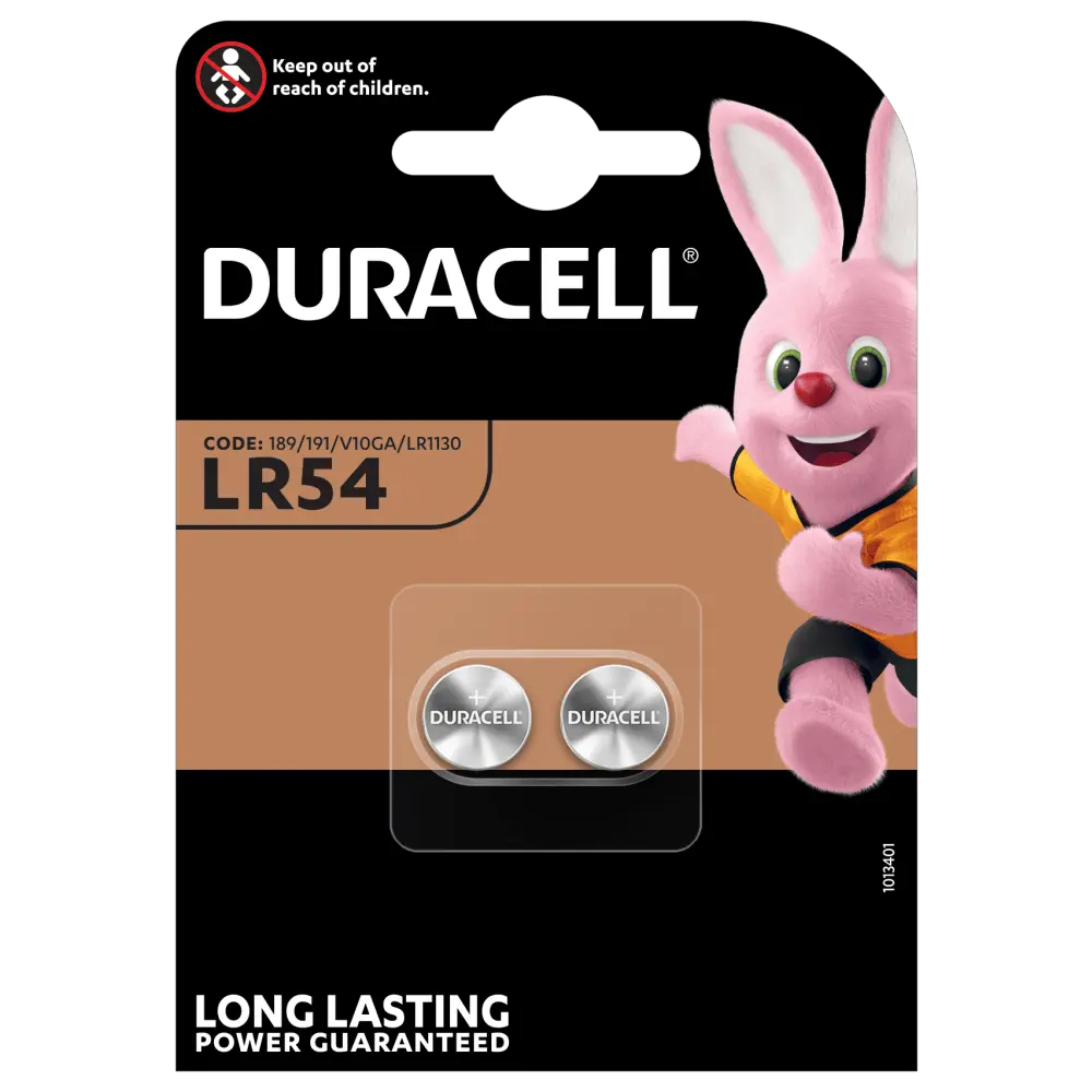 Duracell Battery Specialist Alcaline LR54 1.5V 2 pcs 189 191 V10GA LR1130
