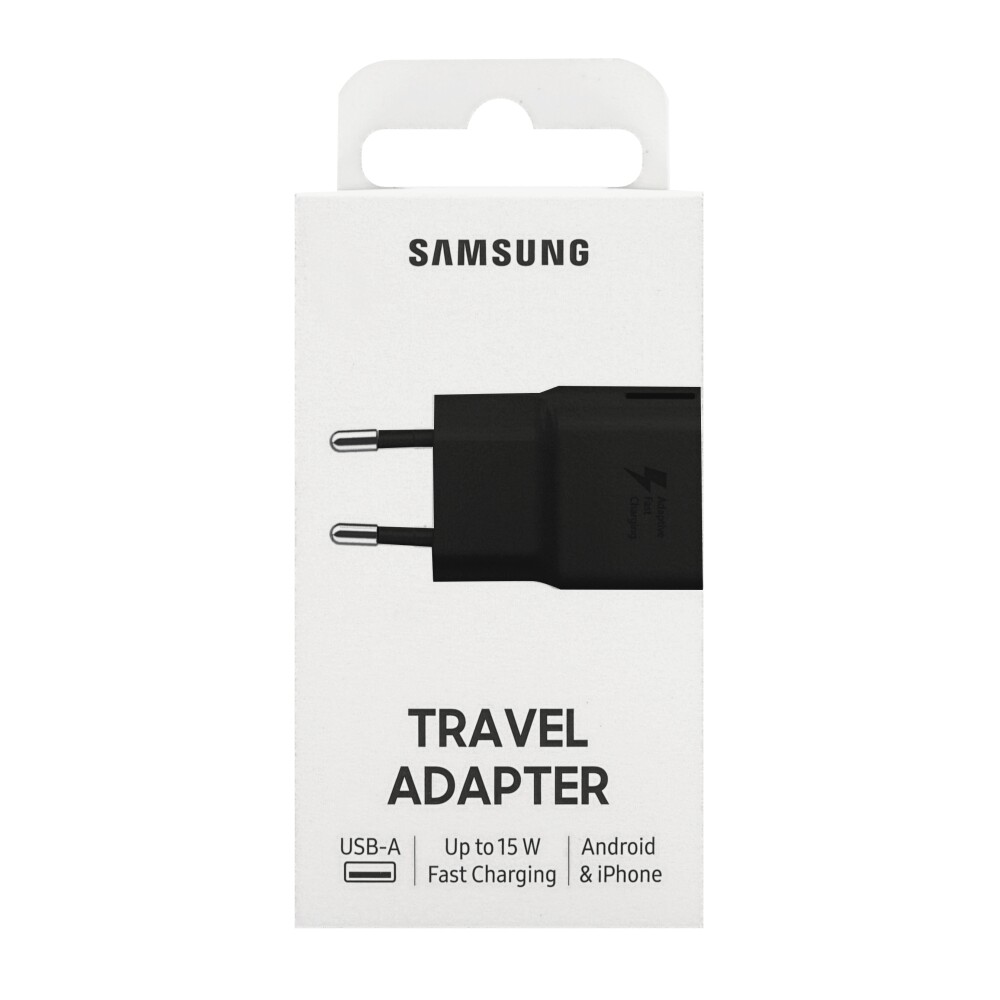 Samsung Caricabatterie USB 15W fast charge black EP-TA20EBENGEU