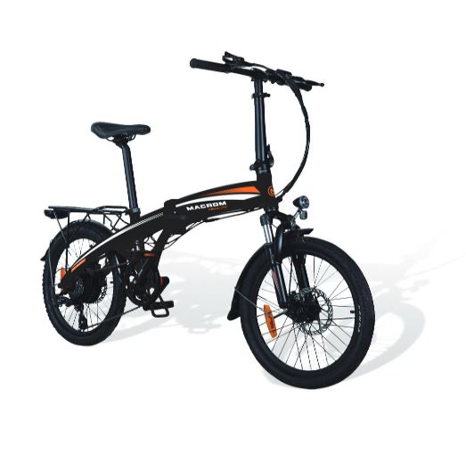 Macrom Milano 2.0 E-Bike 20 Pieghevole 250W 36V/8,8A in alluminio con cambio shimano 6 rapporti M-EBK20MI2.0B