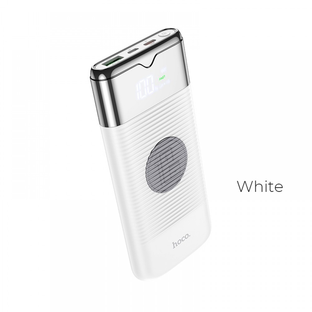 Hoco power bank 10000 mAh 18W with wireless Caricabatterie white J63