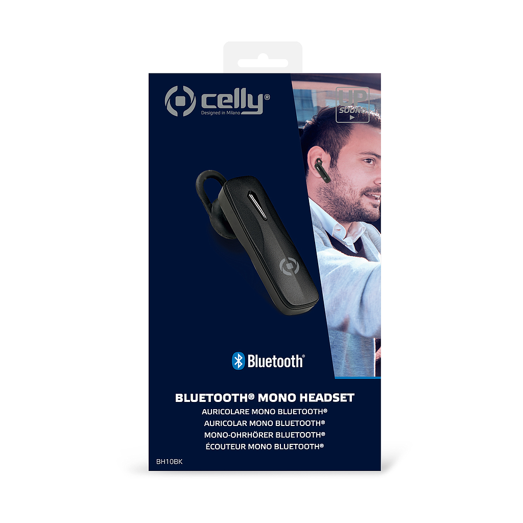 Celly Earphones bluetooth BH10BK mono black