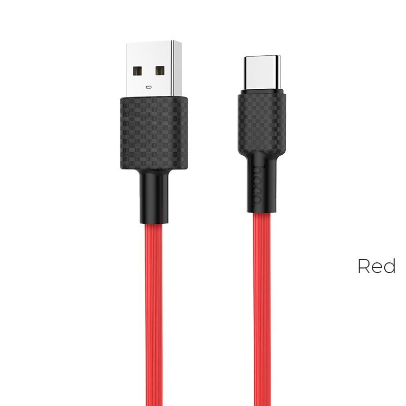 Hoco data cable Type-C 2A 1mt superior style red X29 