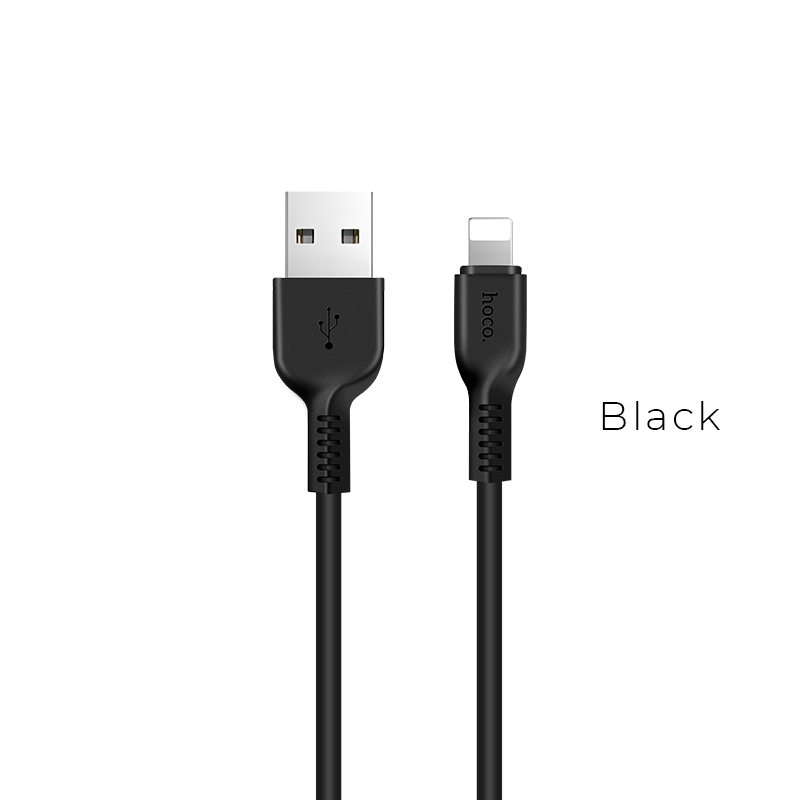 Hoco data cable Lightning 2A 1mt black X13