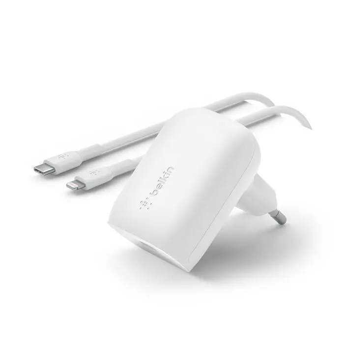 Belkin Caricabatterie USB-C 30W + Cavo Type-C to Lightning White WCA005VF1MWH-B5