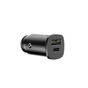 Baseus Car Charger 30W 2 ports (USB+USB-C) square PPS black CCALL-AS01