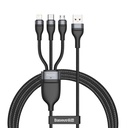 Baseus Data Cable 3 in 1 micro USB, Type-C, Lightning 5A 1.2mt black CA1T3-G1