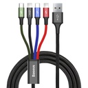 Baseus Data Cable 4 in1 Micro USB, Type-C, 2x Lightning 1.2mt black CA1T4-A01
