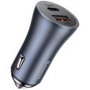 Baseus Car Charger 40W 2 ports (USB + USB-C) with Data Cable Type-C dark gray TZCCJD-0G