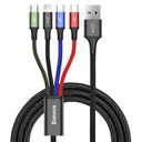 Baseus Cavo Dati 4 in 1 micro USB, 2x Type-C, Lightning 3.5A 1.2 mt black CA1T4-B01