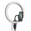 Baseus Lamp LED for smartphone photo ring flash with tripod black CRZB12-B01-2