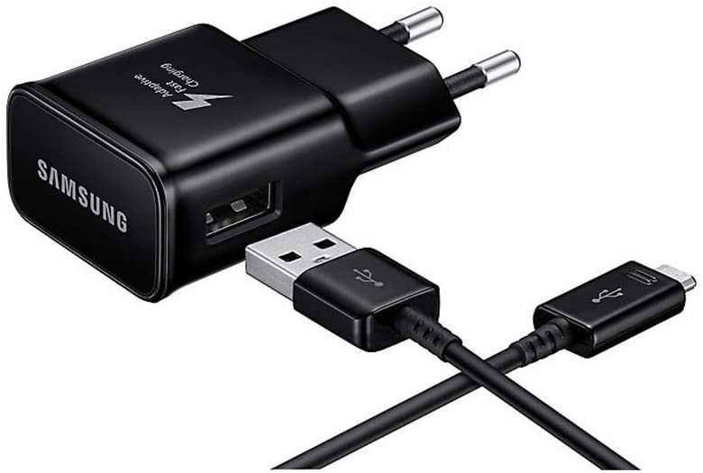 Samsung Caricabatterie USB 15W + cable Type-C fast charge black EP-TA20EBECGWW
