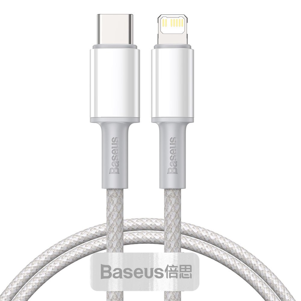 Baseus data cable Type-C to Lightning 20W 1mt high density white CATLGD-02
