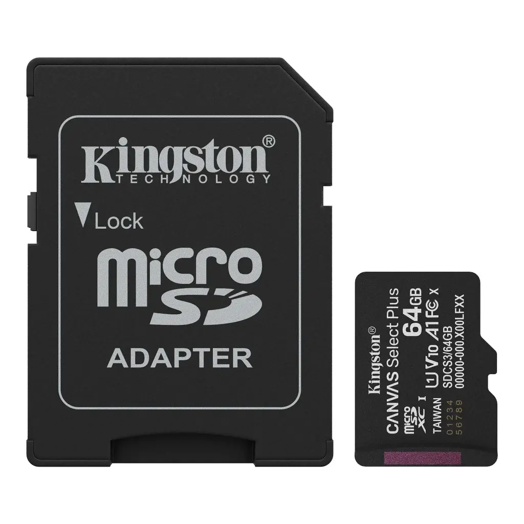 Kingston Micro SD 64GB Canvas Select Plus Gen3 SDCS3/64GB