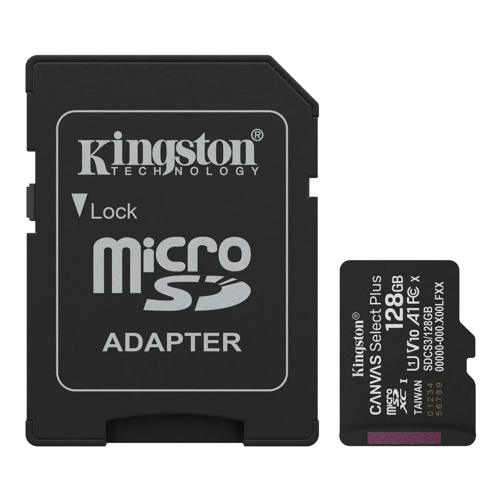 Kingston Micro SD 128GB Canvas Select Plus Gen3 SDCS3/128GB