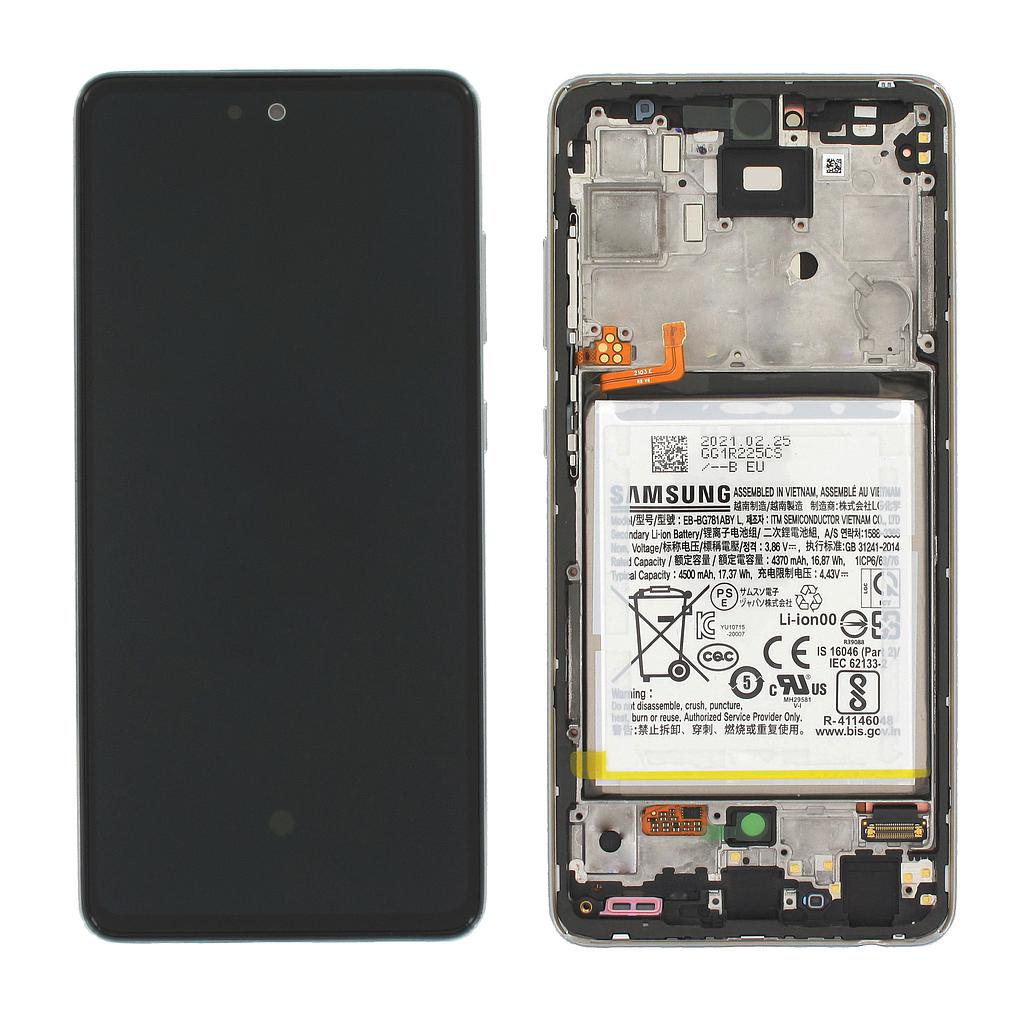 Samsung Display Lcd A52 SM-A525F A52 5G SM-A526B white with Battery GH82-25229D GH82-25230D