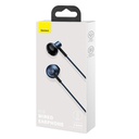 Baseus earphones jack 3.5 mm H19 encok wired blue NGH19-03