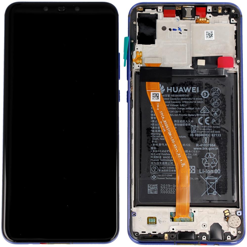 Huawei Display Lcd Nova 3 violet with battery 02352BTW 02352DTK