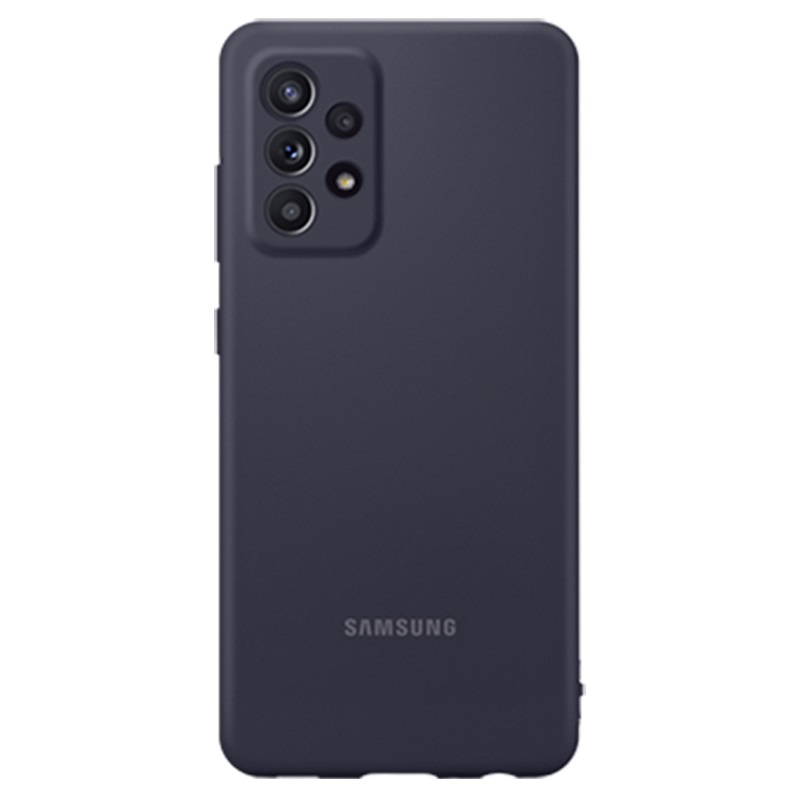 Case Samsung A52, A52 5G silicone cover silver black EF-PA525TBEGWW