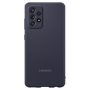 Case Samsung A52, A52 5G silicone cover silver black EF-PA525TBEGWW