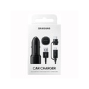 Samsung car charger 15W 2x ports USB + cable black EP-L1100WBEGWW
