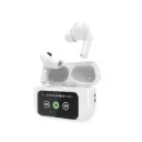 Gembird Auricolari Wireless Con Cancellazione Del Rumore e Display White TWS-LCD-ANC-01W