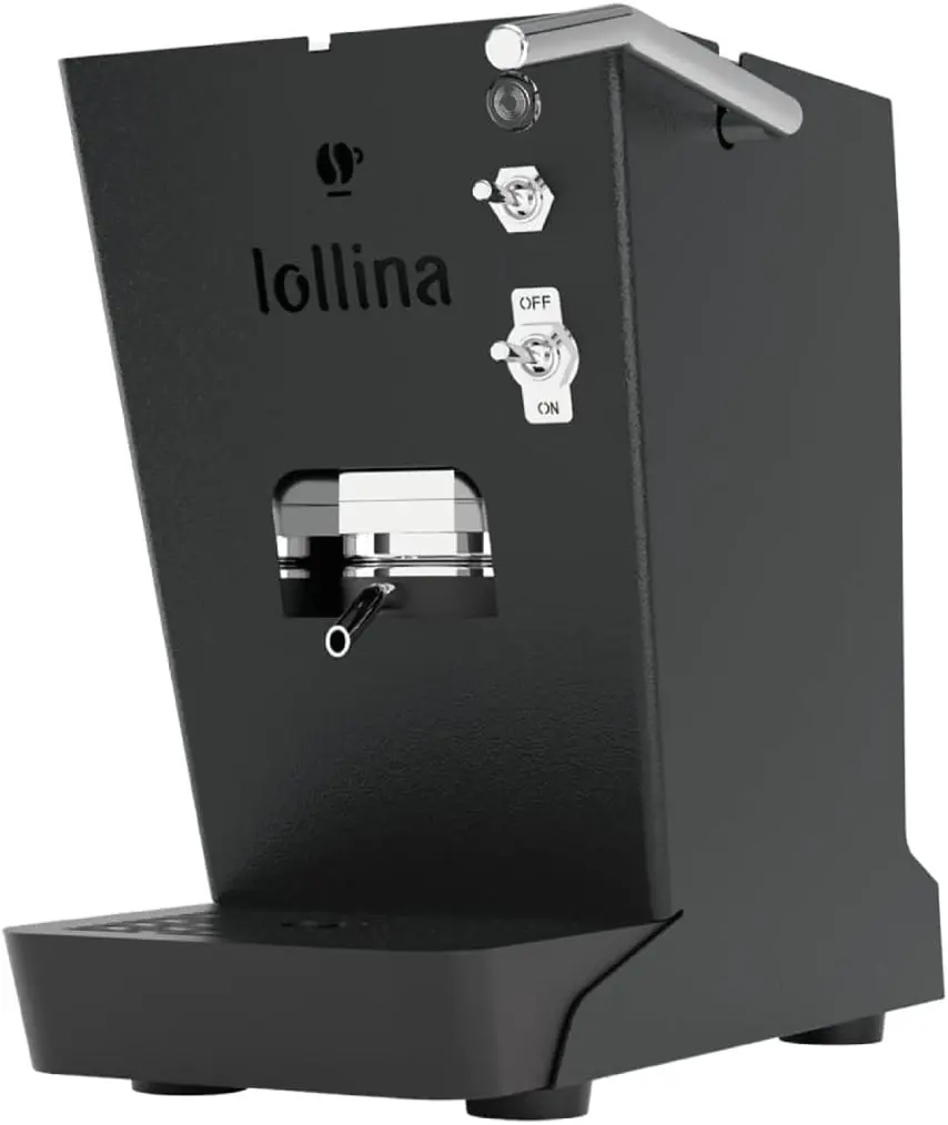 Lollo Caffè Macchina da Caffè Espresso a Cialde Lollina+ Black (40 Cialde Omaggio) 