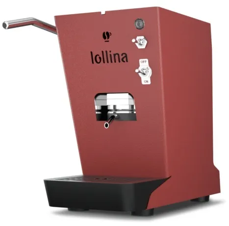 Lollo Caffè Espresso Coffee Pod Machine Lollina+ Rosso Amaranto (40 Free Pods)