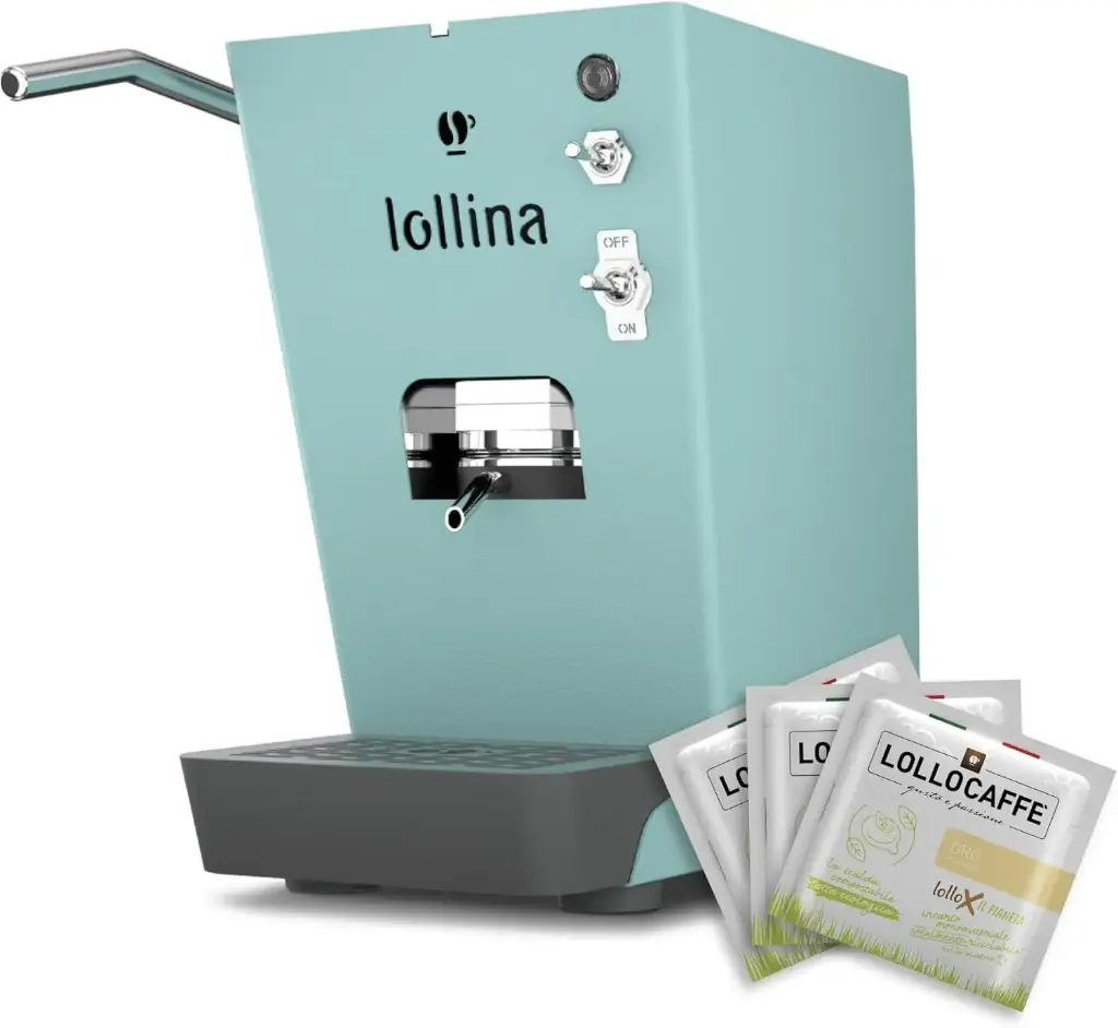 LolloCaffè Espresso Coffee Pod Machine Lollina+ Acquamellow (40 Free Pods)